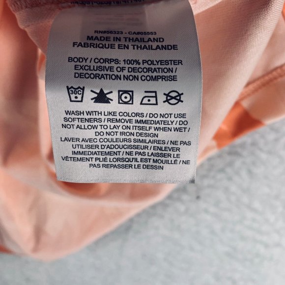 Nike Blouse Top‎ Tank Women's XS Orange Floral Print Golf Standard-Fit 7385 - Picture 3 of 9